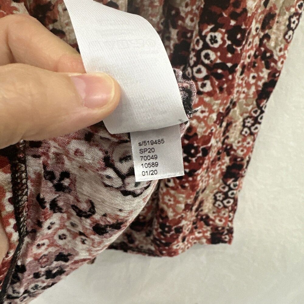 Loft Floral Crinkle Texture Sleeveless Maxi Tank Dress Womens Sz XL - Picture 9 of 9